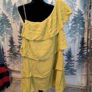 Ladies' One Shoulder Ruffle Mini Dress by Entro